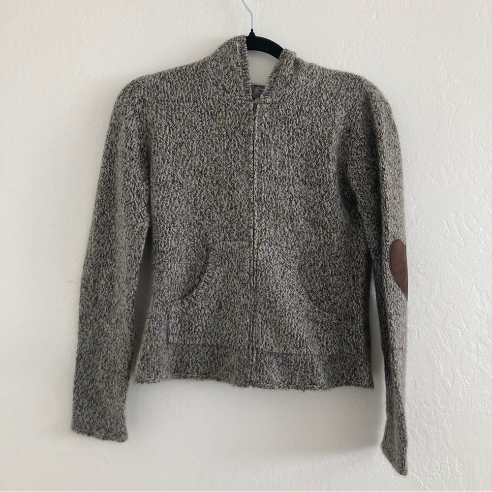 Vintage 90s Y2K Lucidity 100% Cashmere Sweater Zip Front Cardigan Sweater Medium